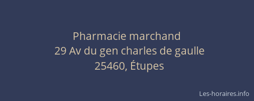 Pharmacie marchand