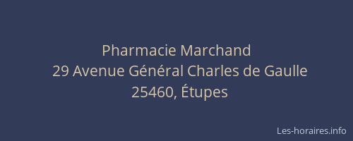 Pharmacie Marchand
