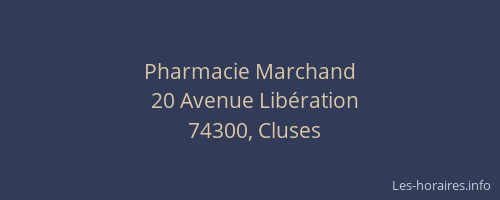 Pharmacie Marchand