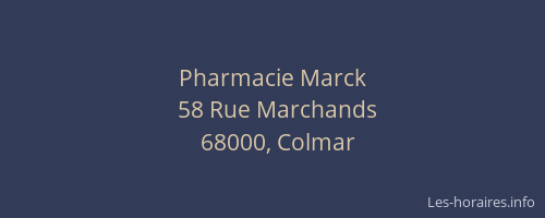 Pharmacie Marck