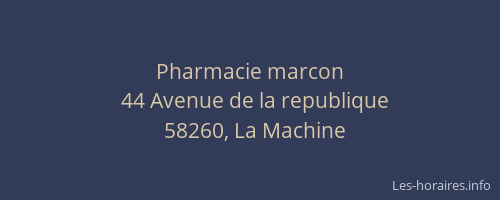 Pharmacie marcon