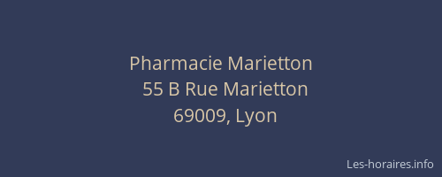 Pharmacie Marietton