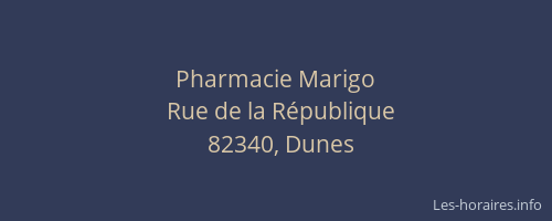 Pharmacie Marigo