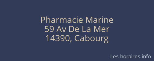 Pharmacie Marine