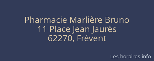 Pharmacie Marlière Bruno