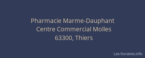 Pharmacie Marme-Dauphant