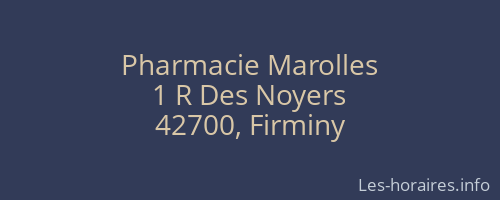 Pharmacie Marolles