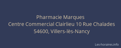Pharmacie Marques