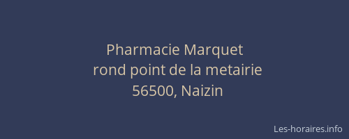 Pharmacie Marquet