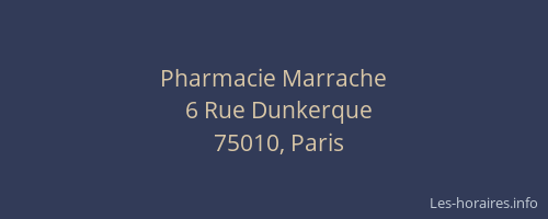 Pharmacie Marrache