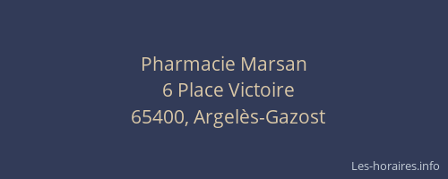 Pharmacie Marsan