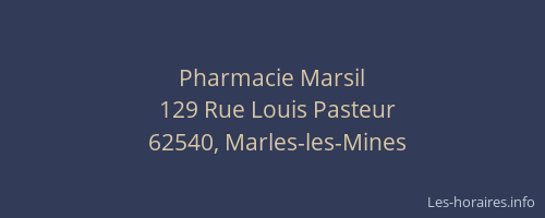 Pharmacie Marsil