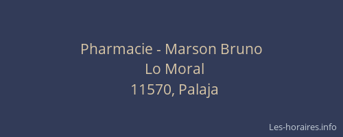 Pharmacie - Marson Bruno