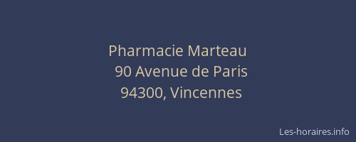 Pharmacie Marteau