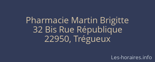 Pharmacie Martin Brigitte