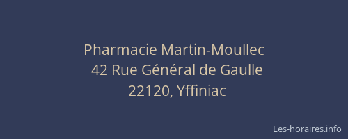 Pharmacie Martin-Moullec