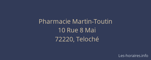 Pharmacie Martin-Toutin