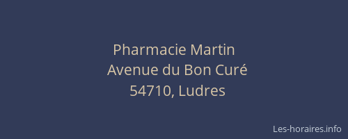 Pharmacie Martin