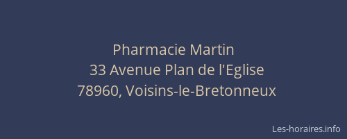 Pharmacie Martin
