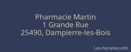 Pharmacie Martin