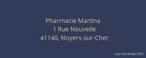 Pharmacie Martina