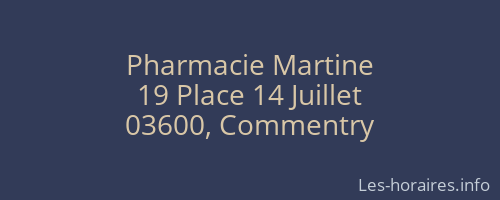 Pharmacie Martine