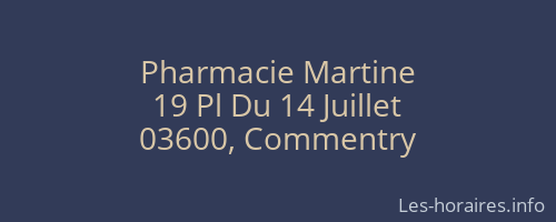 Pharmacie Martine