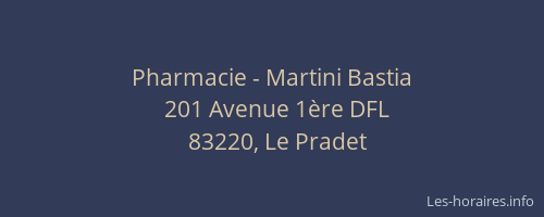 Pharmacie - Martini Bastia