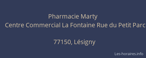 Pharmacie Marty