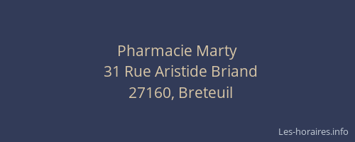 Pharmacie Marty