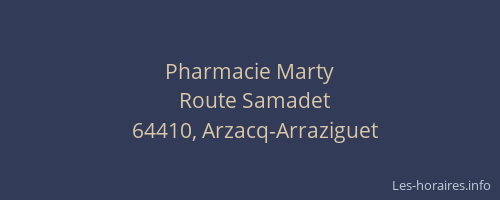 Pharmacie Marty