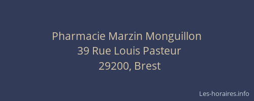 Pharmacie Marzin Monguillon
