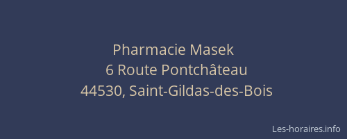 Pharmacie Masek