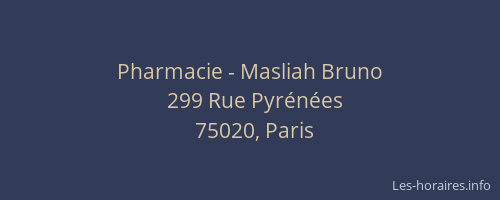 Pharmacie - Masliah Bruno