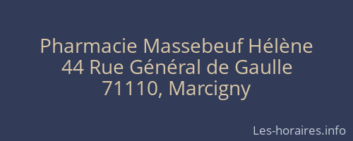 Pharmacie Massebeuf Hélène