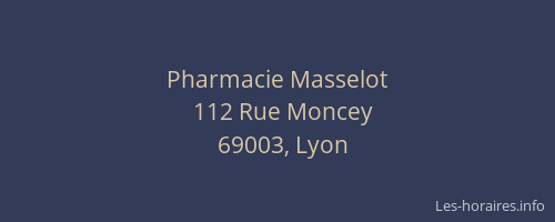 Pharmacie Masselot