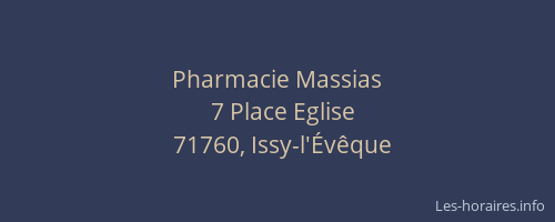 Pharmacie Massias