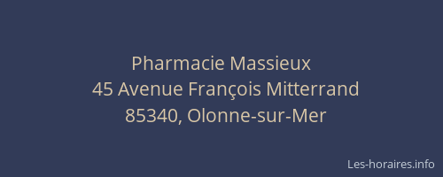 Pharmacie Massieux