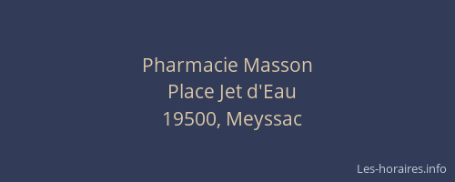 Pharmacie Masson