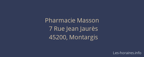 Pharmacie Masson