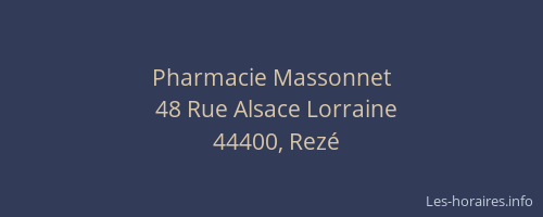 Pharmacie Massonnet