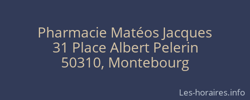 Pharmacie Matéos Jacques