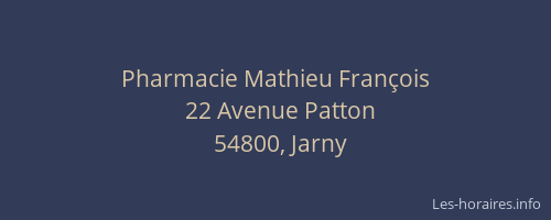 Pharmacie Mathieu François