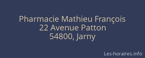 Pharmacie Mathieu François