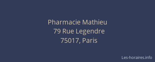 Pharmacie Mathieu