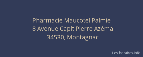 Pharmacie Maucotel Palmie