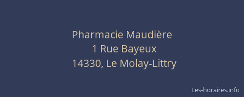 Pharmacie Maudière