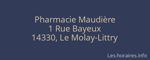 Pharmacie Maudière