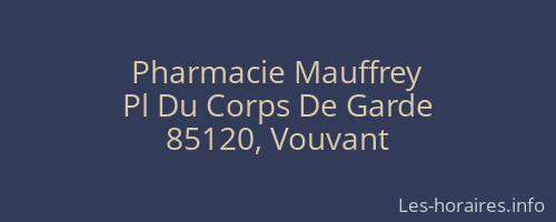 Pharmacie Mauffrey