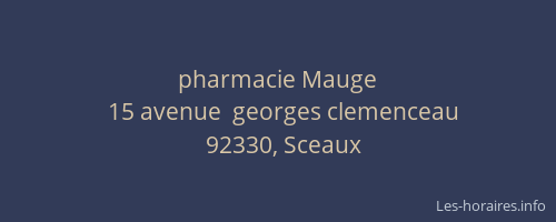 pharmacie Mauge